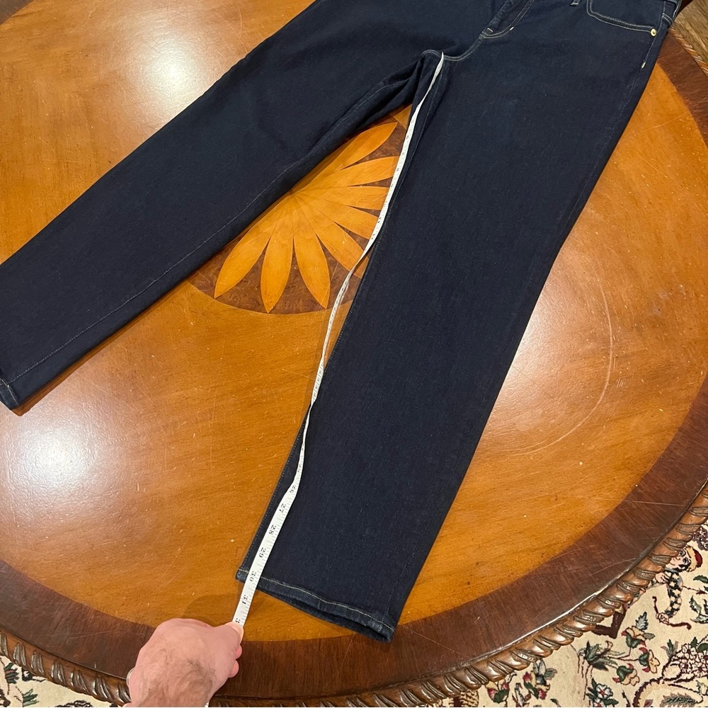J,Crew Classic Mid-Rise Tall Slim Jean Resin Rinse Wash 31T Dark Denim 2000s - Picture 15 of 16